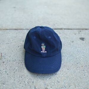Polo Ralph Lauren Polo Bear Navy Twill Cap Kids Adjustable Cotton Hat Preppy